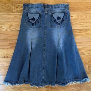 Mudd-clothing Women's Blue and Navy Skirt